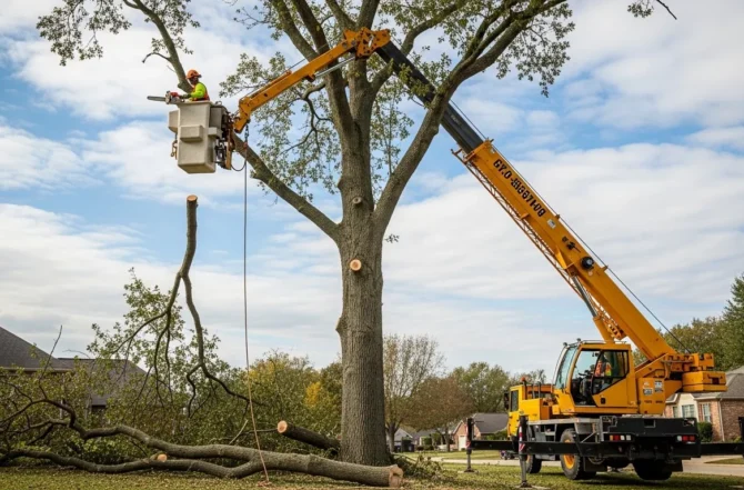 Guindaste para Poda de Árvores