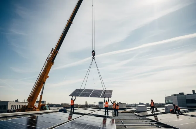 Içamento de Placas Solares